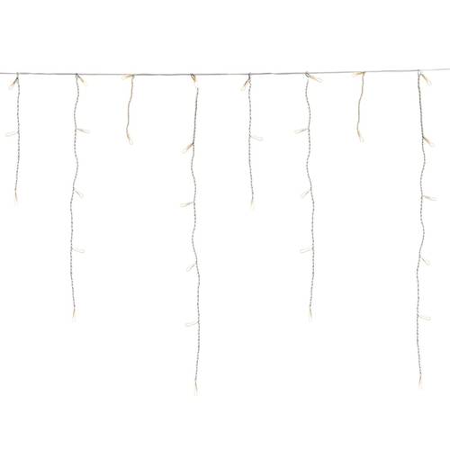 Konstsmide LED-Vorhang Außen 7 V 200 LED Bernstein Leuchtfarbe einstellbar, Timer, dimmbar, mit Dämmerungssensor, mit Sc...