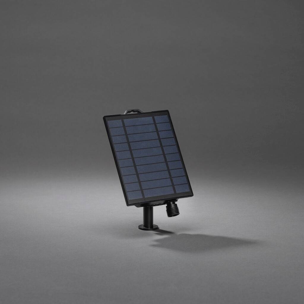 Konstsmide 3776-000 Solar-Batteriebox Schwarz Leuchtfarbe einstellbar, mit Dämmerungssensor, mit Schalter-1