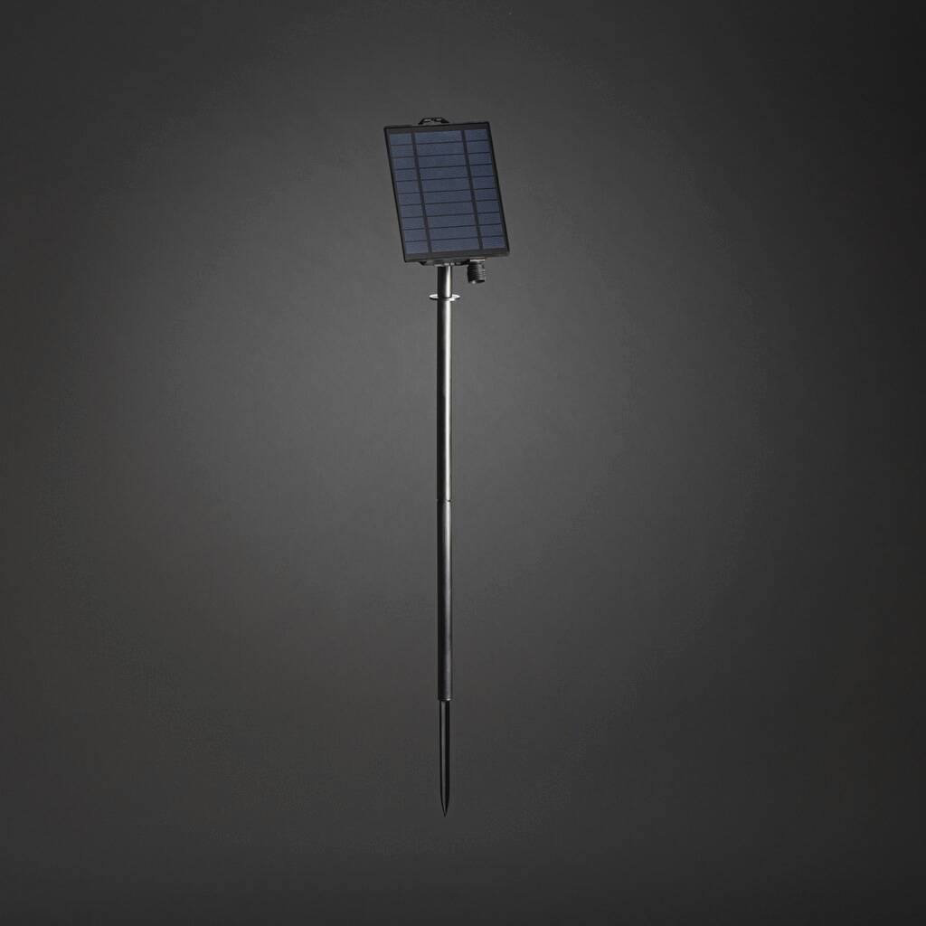 Konstsmide 3776-000 Solar-Batteriebox Schwarz Leuchtfarbe einstellbar, mit Dämmerungssensor, mit Schalter-3