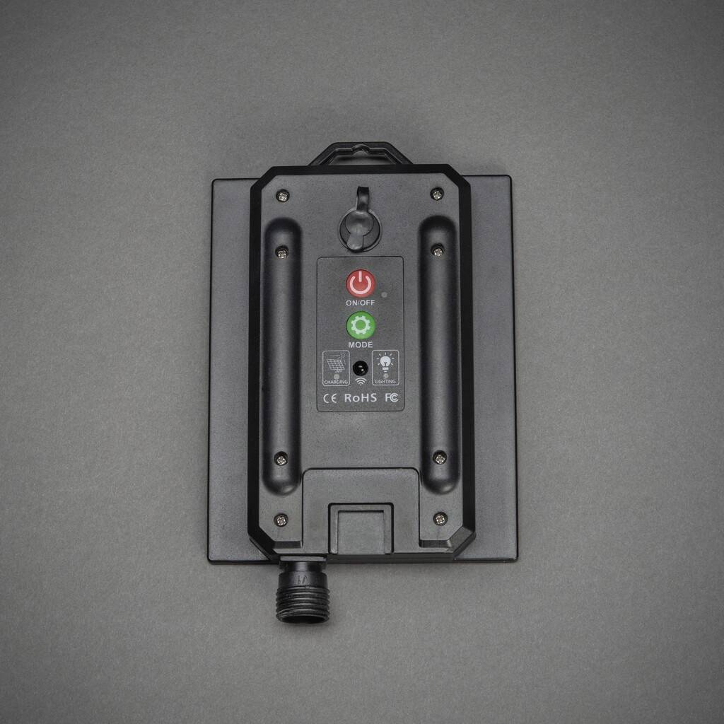 Konstsmide 3776-000 Solar-Batteriebox Schwarz Leuchtfarbe einstellbar, mit Dämmerungssensor, mit Schalter-8