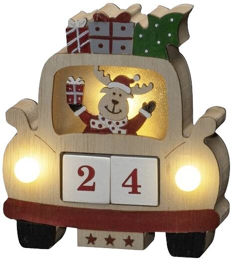 Konstsmide 3273-100 LED-silhouet Eland in auto Warmwit LED Warm-wit Timer, Schakelaar