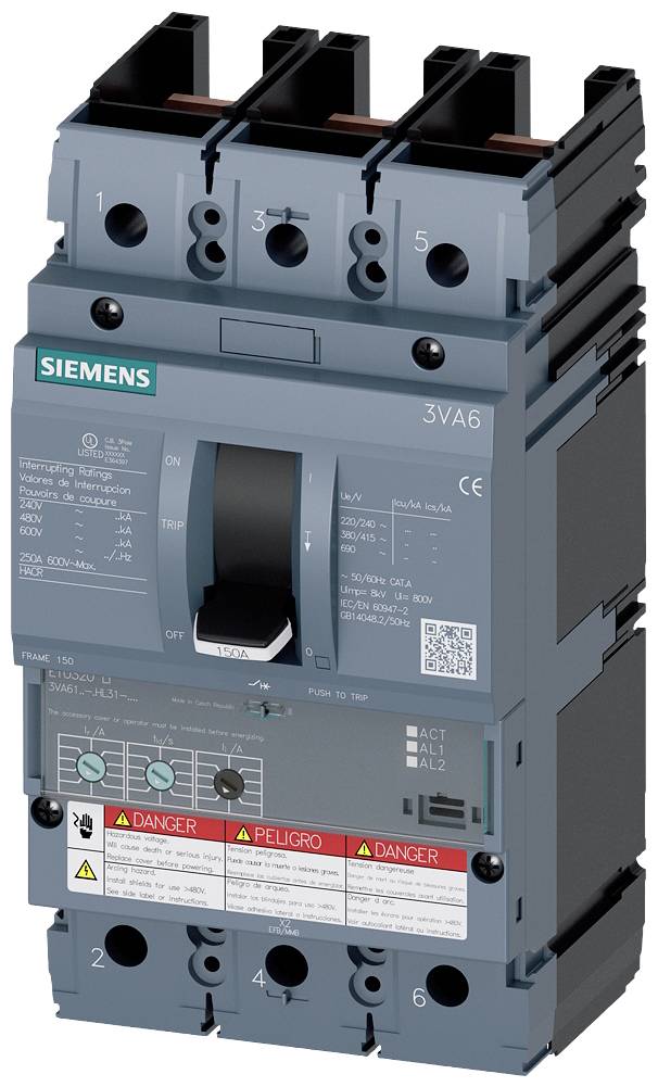 Siemens 3VA6160-0HL31-0AA0 Leistungsschalter 1 St.