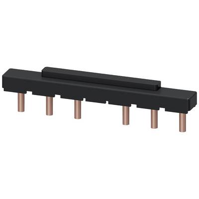 Schwarzes elektronisches Bauteil mit sechs Kupferpins an der Unterseite, möglicherweise ein spezieller Kühlkörper oder eine Kontaktleiste.