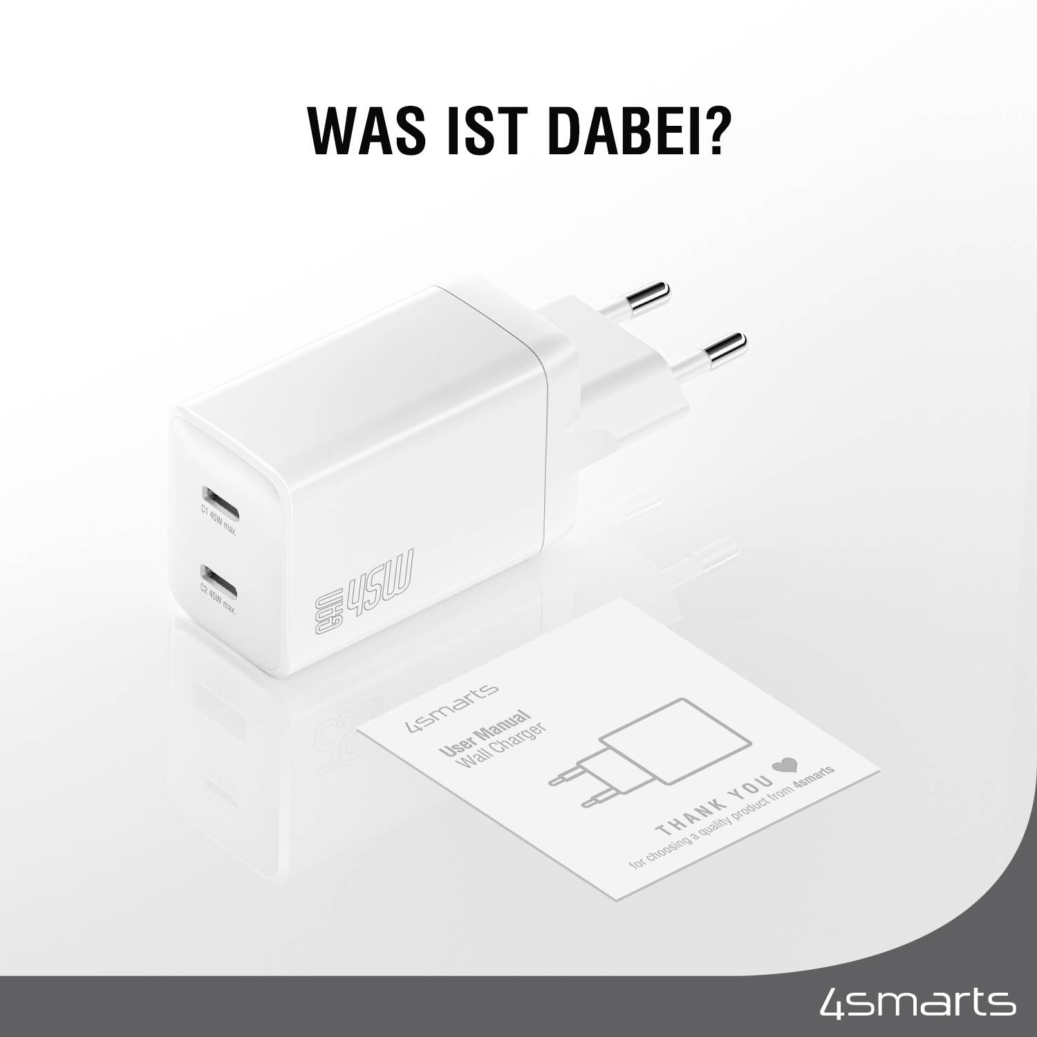 4smarts 540400, Indoor, AC, Weiß-4