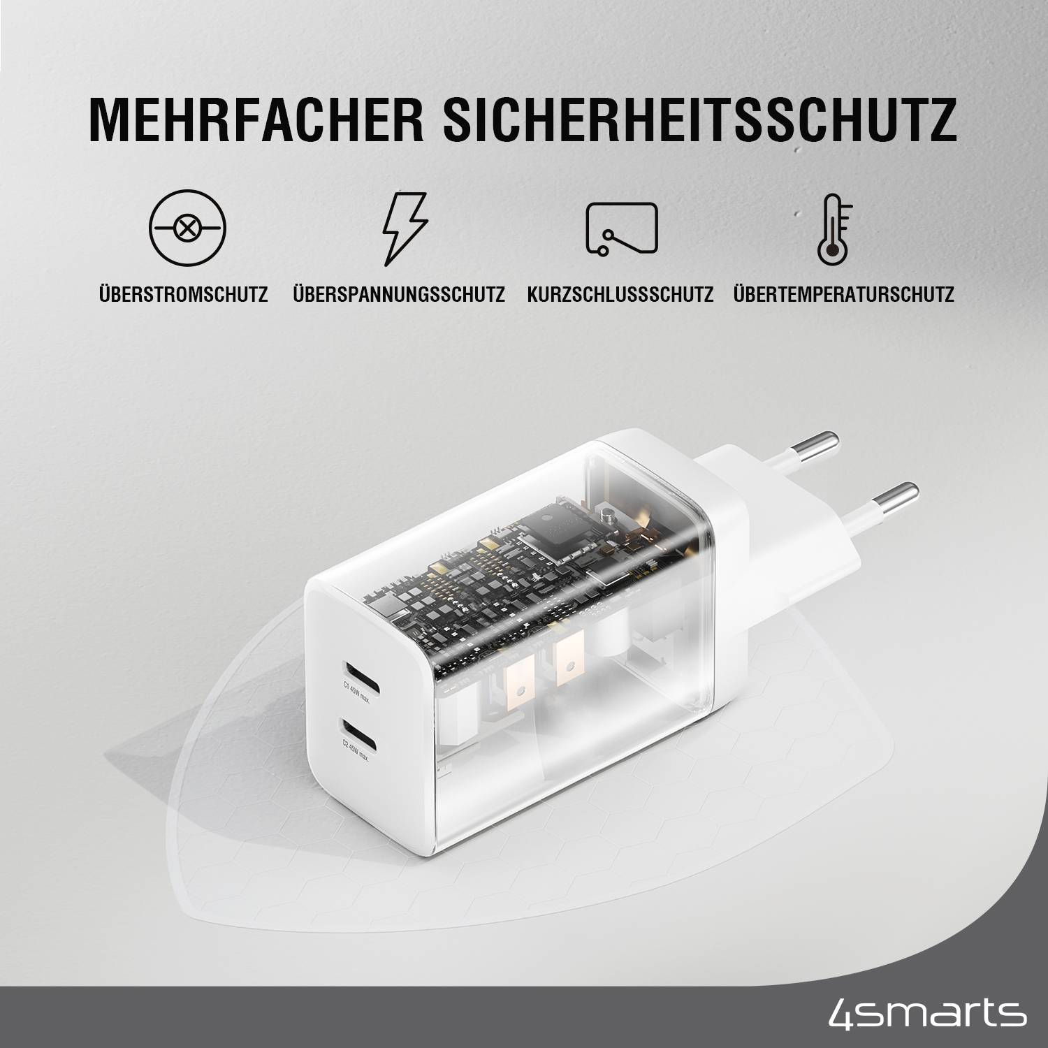 4smarts 540400, Indoor, AC, Weiß-5