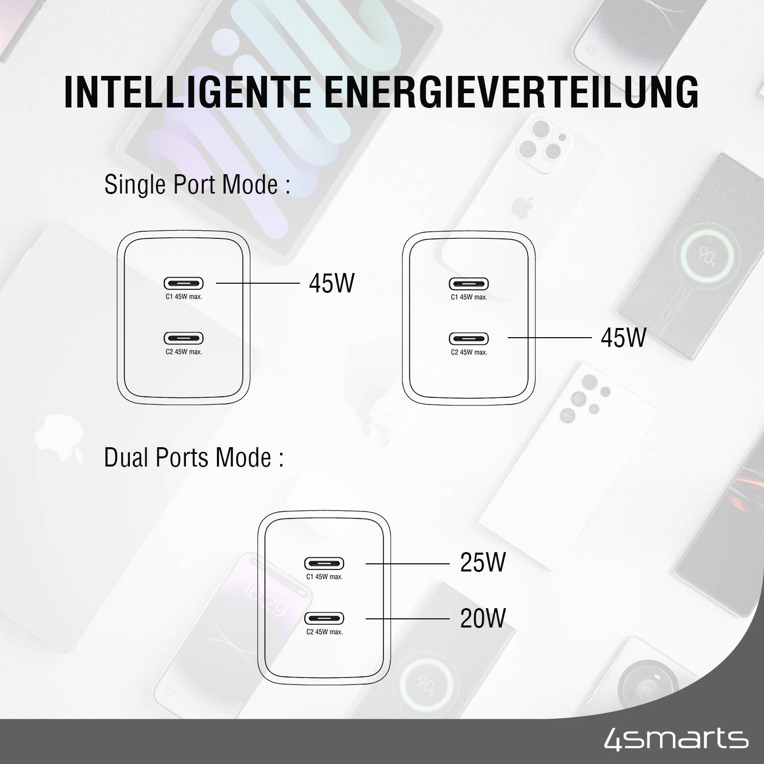 4smarts 540400, Indoor, AC, Weiß-6