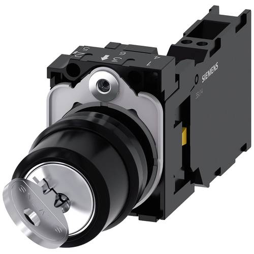 Siemens 3SU11004BF213TA0 3SU1100-4BF21-3TA0 Schlüsselschalter 1 St.