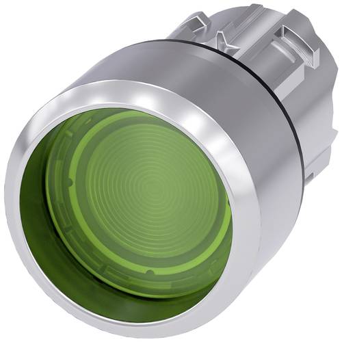Siemens 3SU1051-0CB40-0AA0 Leuchtdrucktaster, 22 mm, rund, Metall, hochglanz, gr
