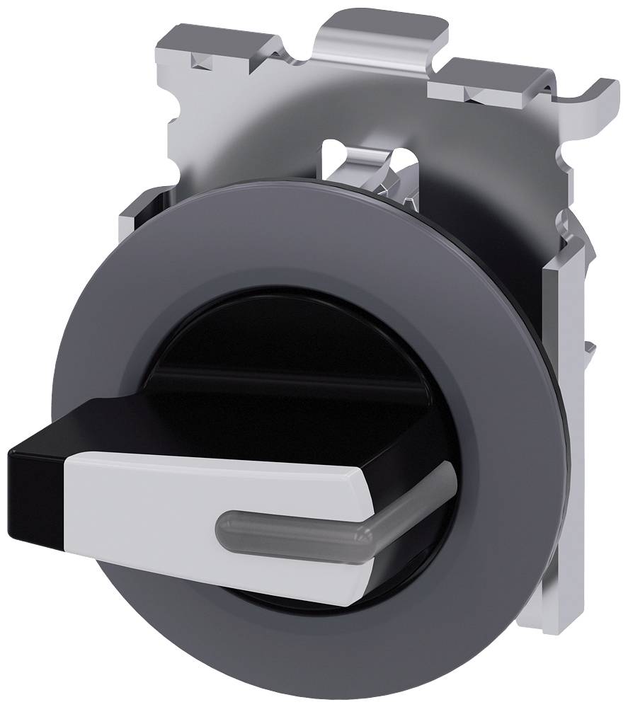 Siemens 3SU1062-2FF60-0AA0 Knebelschalter, beleuchtbar, 30 mm, rund, Metall, mat