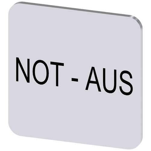 Siemens 3SU1900-0AF81-0AS0 3SU19000AF810AS0 Bezeichnungsschild Silber 10 St.