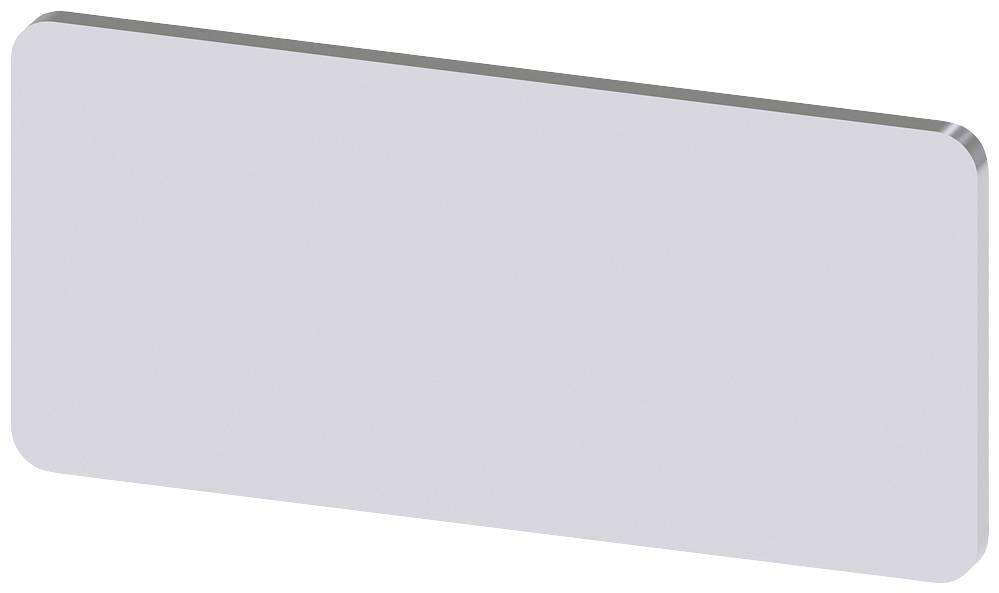 SIEMENS Bezeichnungsschild selbstklebend, quadratisch (L x B) 27 mm x 12.5 mm unbeschriftet Silber S