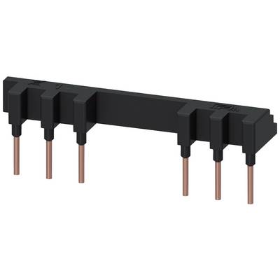 Ein schwarzer elektrischer Steckverbinder mit fünf Kupferstiften, die nach unten ragen.