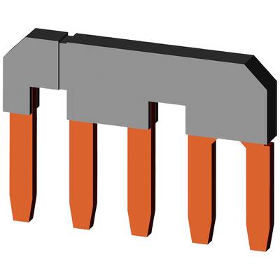 Ein einfacher 3D-Render eines grauen Steckverbinders mit vier orangefarbenen Stiften, die nach unten zeigen.