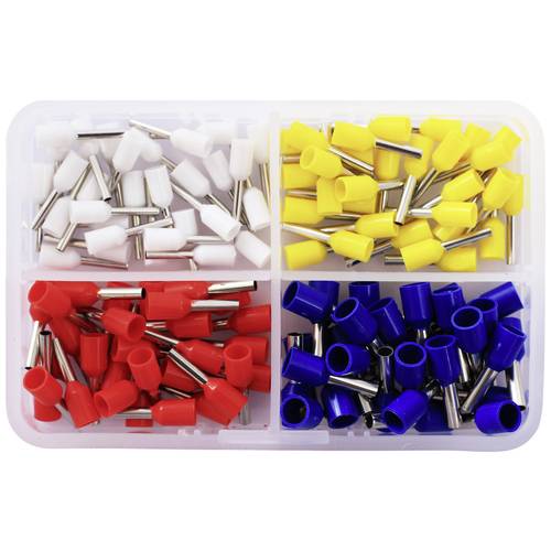 Quadrios 2010C389 Aderendhülsen-Sortiment 0.75 mm², 1 mm², 1.5 mm², 2.5 mm² Teilisoliert 120 St.