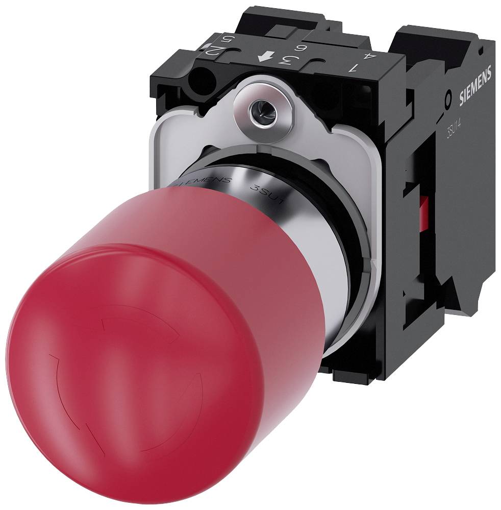 Siemens 3SU1150-1GB20-3PW0 Not-Halt-Pilzdrucktaster 1 St.