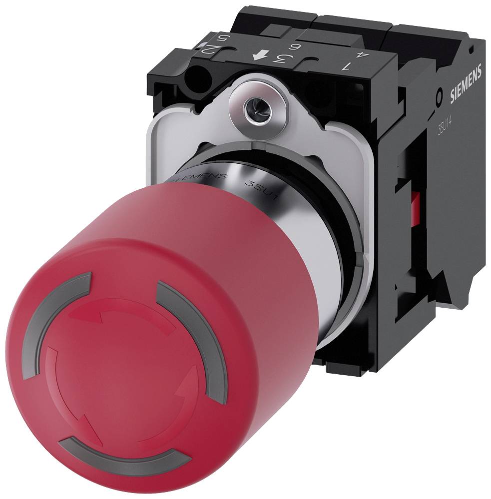 Siemens 3SU1152-1GB20-3PW0 Not-Halt-Pilzdrucktaster 1 St.