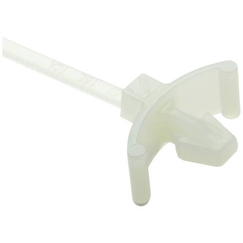 HellermannTyton 126-00416 T18RSF-PA66HS-NA Kabelbinder 100 mm 2.50 mm Natur mit Spreizanker, Hitzestabilisiert 1 St.