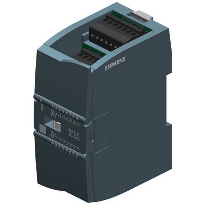 Elektronisches Gerät mit Aufschrift 'Siemens', vermutlich Teil eines industriellen Steuerungssystems. Rechteckige, graue Form.