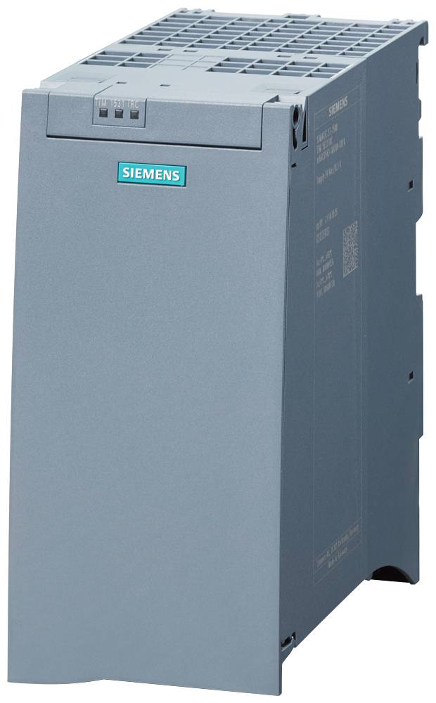 Ein graues Siemens-Industriegerät, stehend aufrecht. Es hat ein strukturiertes, rechteckiges Gehäuse ohne sichtbare Anschlüsse.