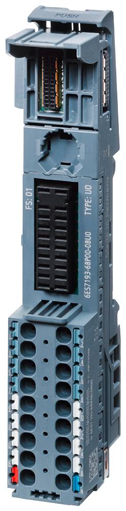 Blaues elektronisches Modul mit Steckverbindungen und Beschriftung ‘EASY4-CPU-A-RC00’. Hauptsächlich für industrielle Anwendungen.