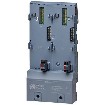 Industrie-Kompaktmodul in grauem Gehäuse mit zwei Anschlussplätzen und Steckverbindungen; geeignet für SIMATIC S7 ET 200SP HA.