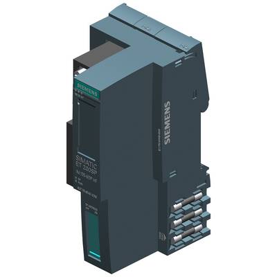 Industrie-Bauteil von Siemens, Modul SIMATIC ET 200SP HF, zeigt Anschlüsse und Beschriftungen.