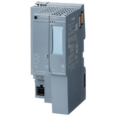 'Siemens SIMATIC CP 1543SP-1 Kommunikationsprozessor'. Ein graues, rechteckiges Modul mit mehreren Anschlüssen, verwendet in industriellen Netzwerken.