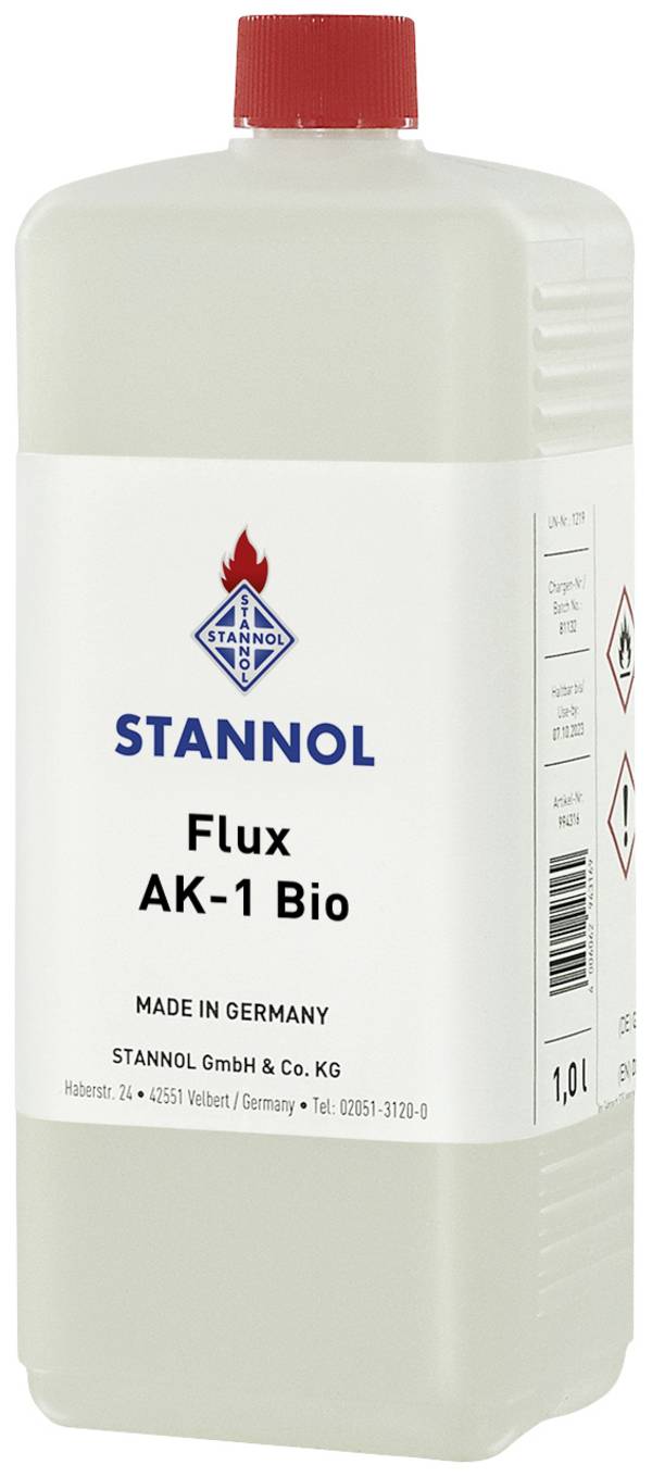 Stannol AK-1 BIO Lötwasser Inhalt 1 l
