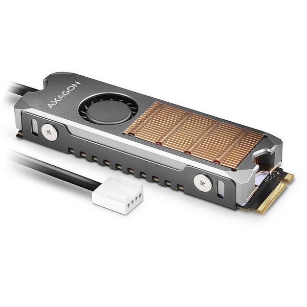 CLR-M2FAN Kupferkühler mit Lüfter für einseitige und doppelseitige M.2 SSD-Platt