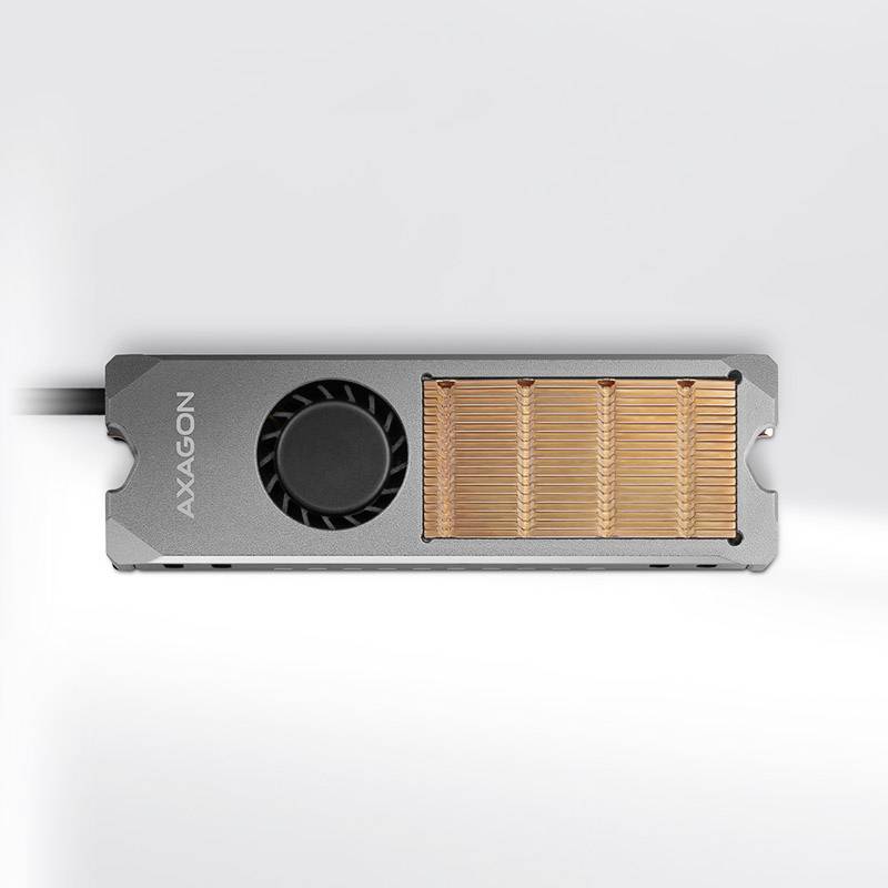 CLR-M2FAN Kupferkühler mit Lüfter für einseitige und doppelseitige M.2 SSD-Platt-1
