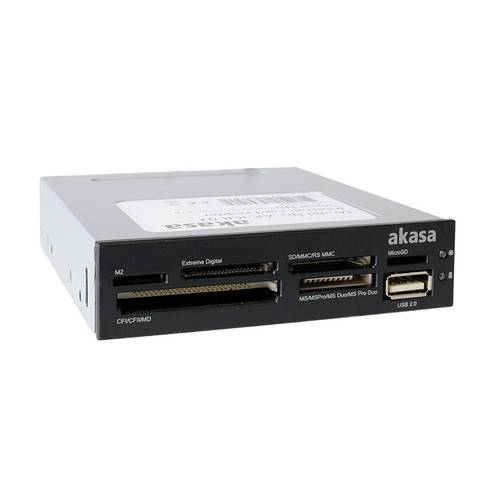 Akasa AK-ICR-07 Externer Speicherkartenleser USB-A (USB 2.0) Schwarz