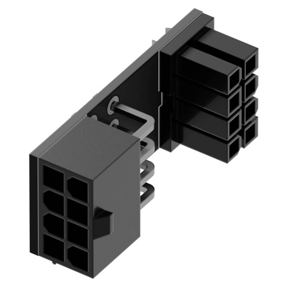 Singularity Computers Stroom Adapter [1x ATX-stekker 8-polig (4+4) 1x ATX-bus 8-polig (4+4)] Zwart