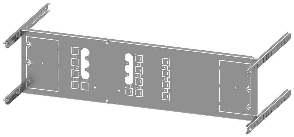 SIVACON S4 Montageplatte 3VA12 (250A), 3-polig, Festeinbau, Stecksockel 8PQ6000-8BA07 Siemens Inhalt: 1 St.