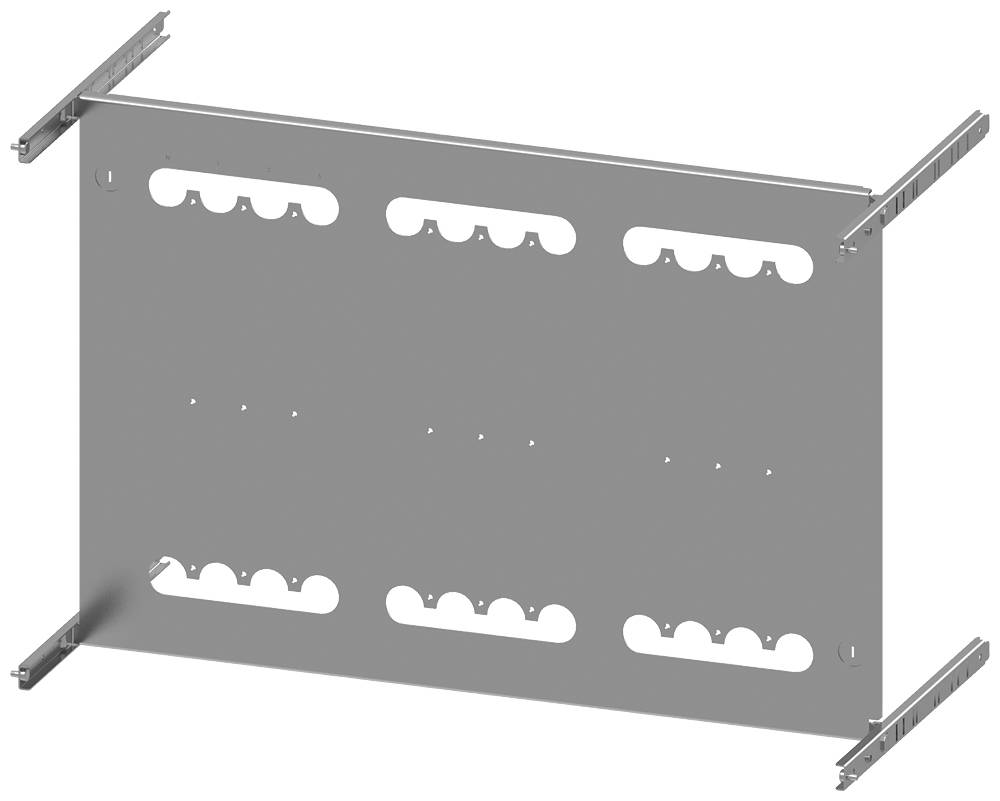 SIVACON S4 Montageplatte 3VA23 (400A), 3VA24 (630A), 4-polig, Festeinbau mit RCD 8PQ6000-8BA62 Siemens Inhalt: 1 St.