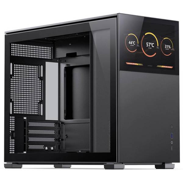 Jonsbo D31 Screen Micro-Tower PC-Gehäuse  Schwarz