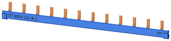 Siemens 5ST36870 Stiftsa.schiene kompakt, 10mm2 N (Farbe blau) 12x LS 1/N 1 TE berührungssicher Stiftsammelschiene           1 St.