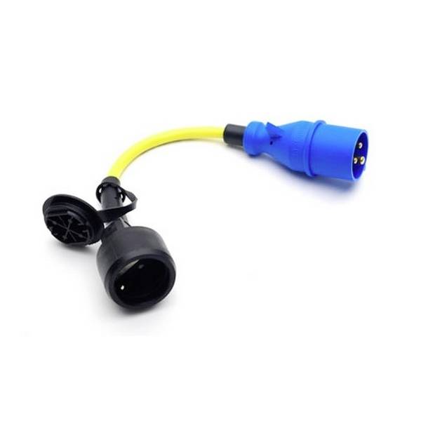 Victron Energy SHP307700260 CEE Stecker auf Schutzkontakt-Kupplung Adapterkabel   Kabellänge 2 m