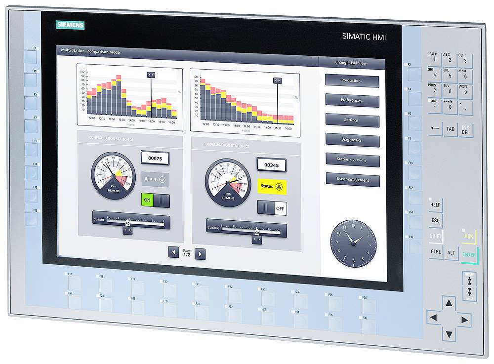 SIEMENS 6AV21241QC020AX1 SIMATIC HMI Comfort Panel KP1500 Comfort