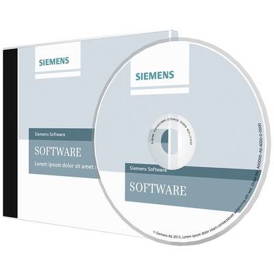 CD-Box und Disc mit Siemens-Logo und Text 'Siemens Software'. Text auf Disc enthält 'SOFTWARE'.