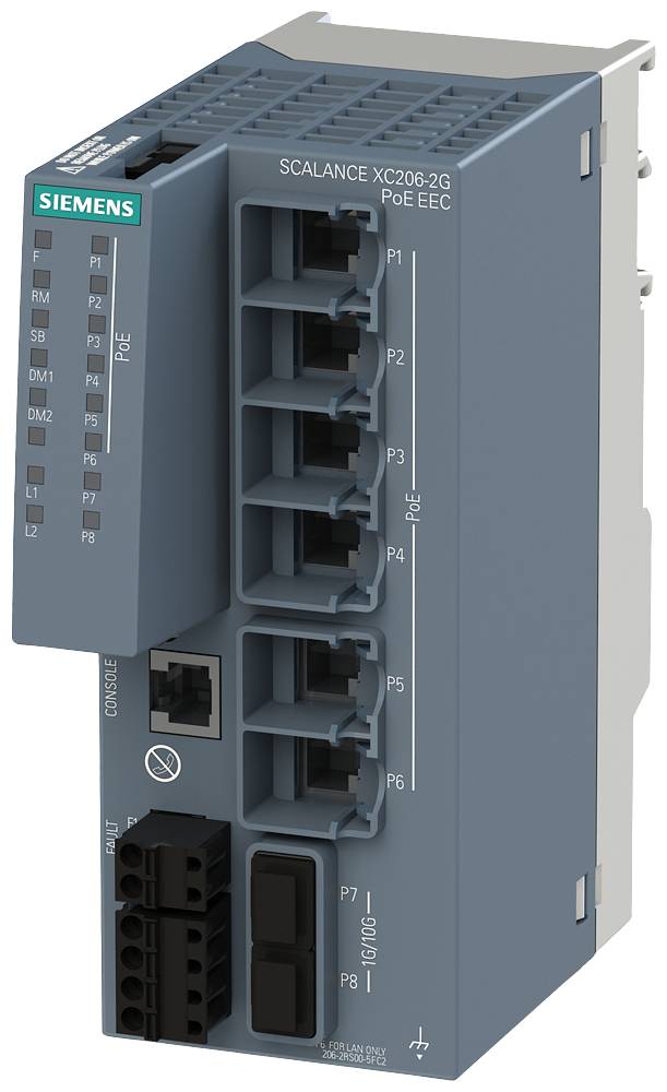 SIEMENS SCALANCE XC206-2G PoE EEC managebarer Layer 1 Stück