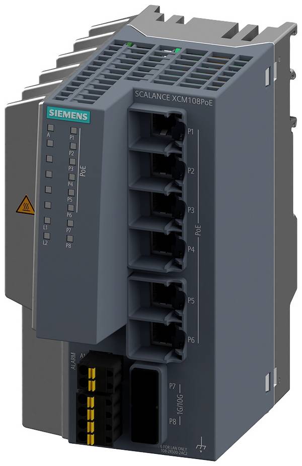 Siemens 6GK51082RS002AC2 6GK5108-2RS00-2AC2 Industrial Ethernet Switch  1000 MBit/s PoE-Funktion