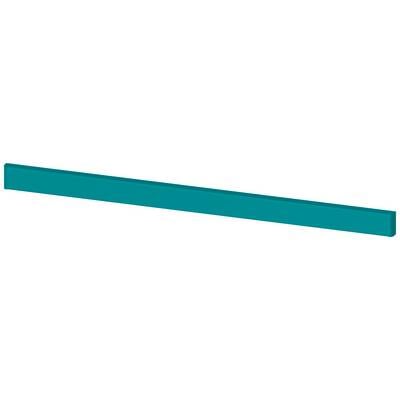 Ein langer, dünner, horizontaler Balken in einem kräftigen Türkisfarbton.