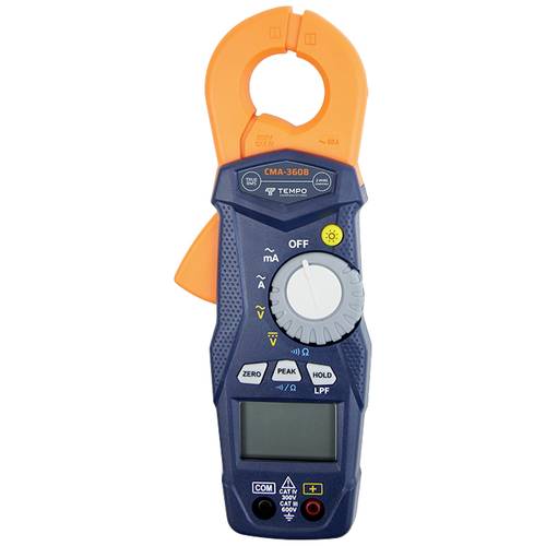 Tempo Communications Stromzange kalibriert (DAkkS-akkreditiertes Labor) digital CAT III 600 V, CAT IV 300 V Anzeige (Cou...