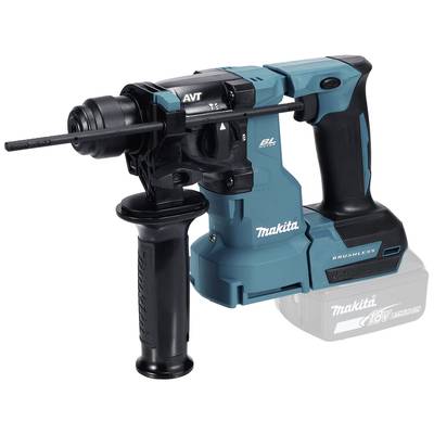 Ein kabelloser, türkis-schwarzer Bohrhammer mit ergonomischem Griff und einem schlanken, leistungsstarken Design.
