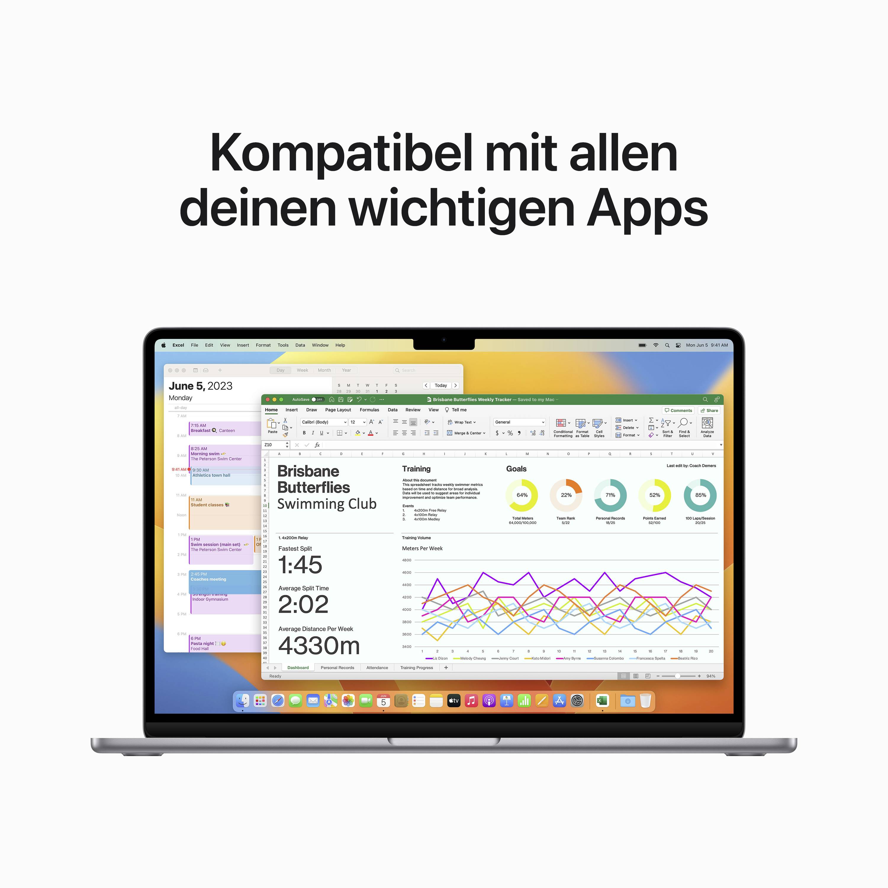 Apple MacBook Air 15 (M2, 2023) 38.9 cm (15.3 Zoll) 8 GB RAM 512 GB SSD 8‑Core CPU 10-Core GPU Spacegrau MQKQ3D/A-8
