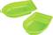Zwei grüne Plastikschalen unterschiedlicher Größe nebeneinander.