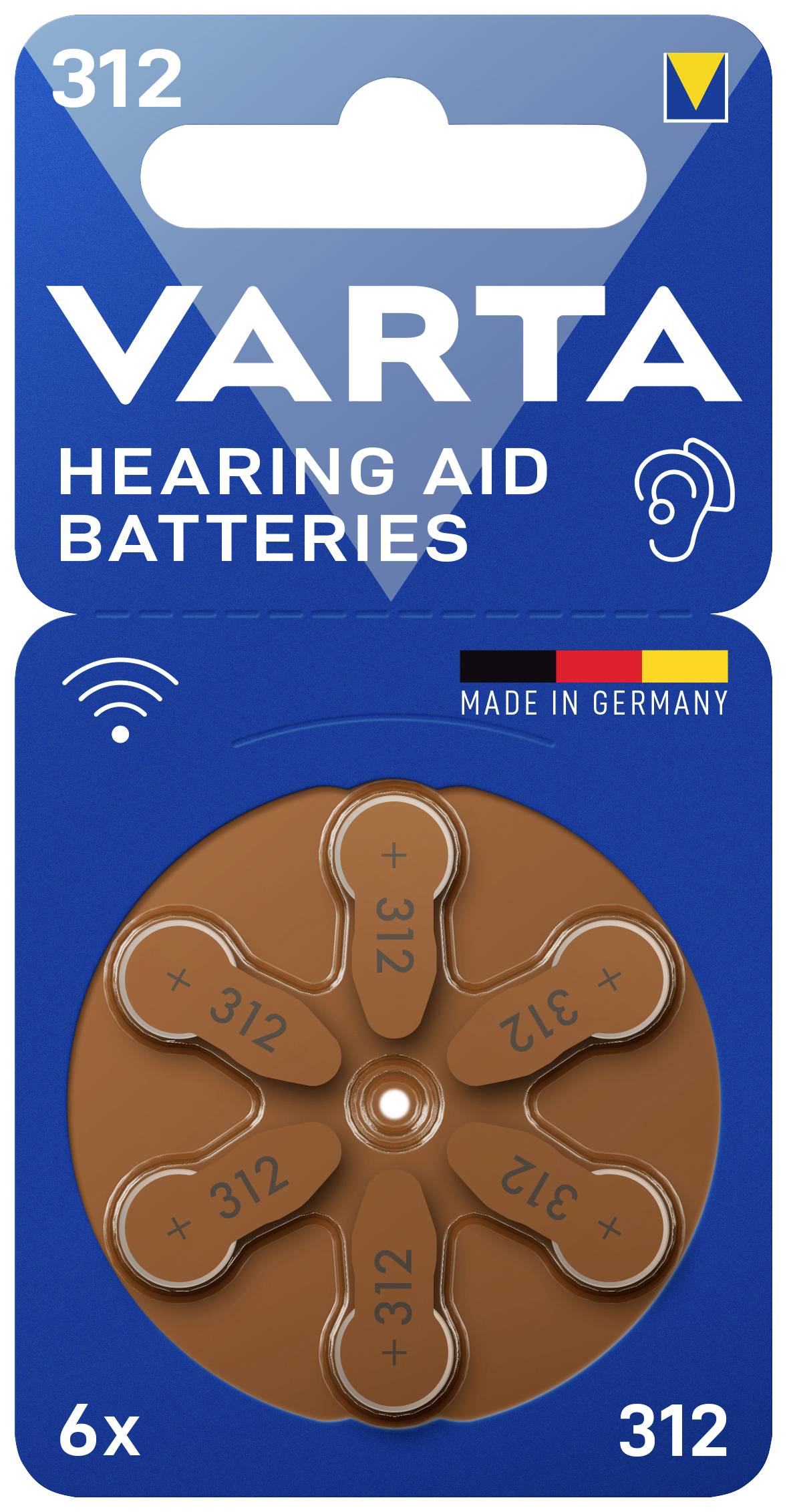 VARTA 1x6 Varta Hearing Aid Batter. 10 Hörgeräte Batterien  24610101416