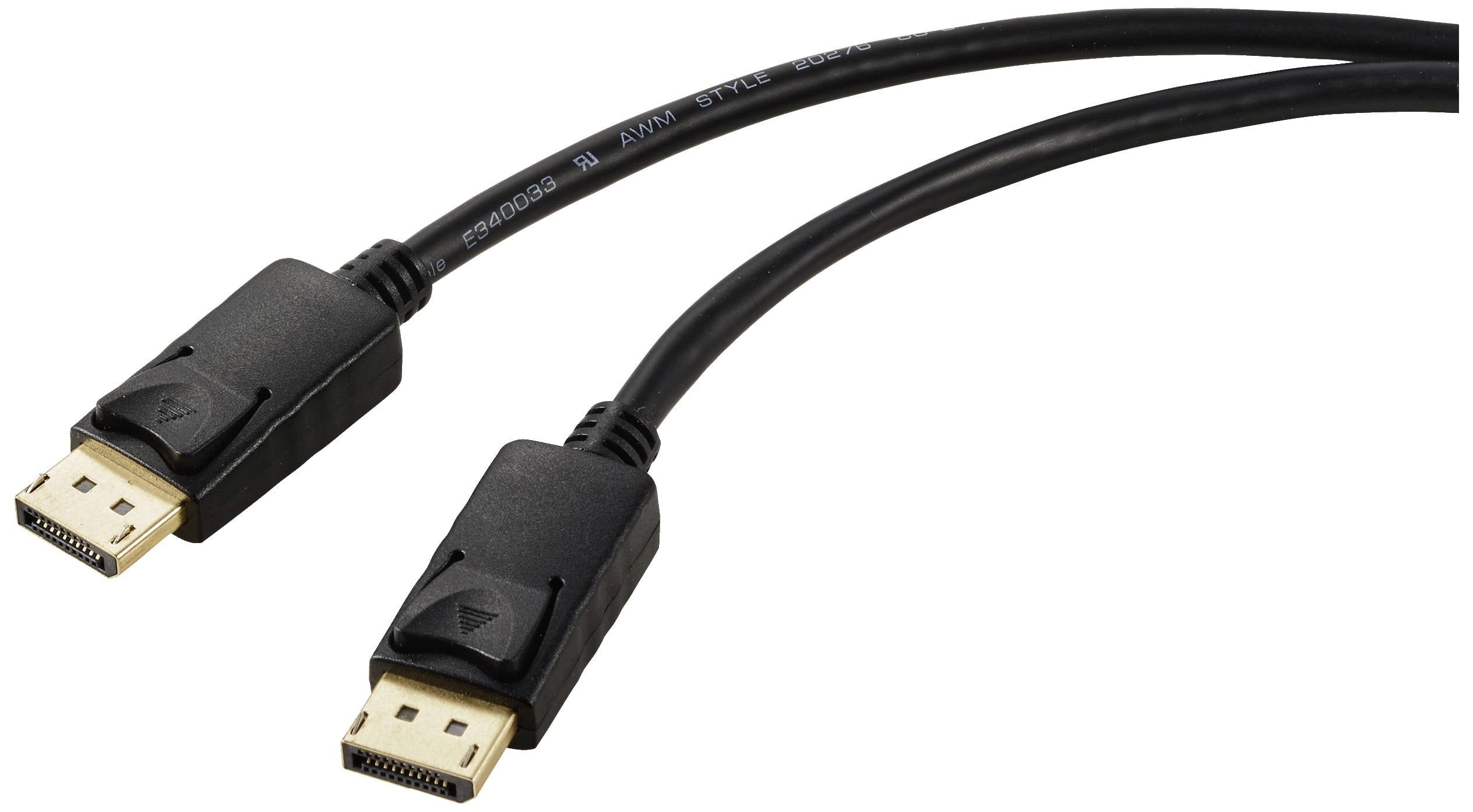 Renkforce DisplayPort Anschlusskabel DisplayPort Stecker, DisplayPort Stecker 2.00 m Schwarz DisplayPort-Kabel