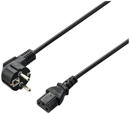 Renkforce Strom Anschlusskabel  3.00 m Schwarz