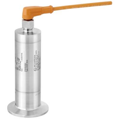 Ein Edelstahlzylinder mit einem orangefarbenen Hebel am oberen Ende, vermutlich ein Ventil oder ein technisches Gerät.
